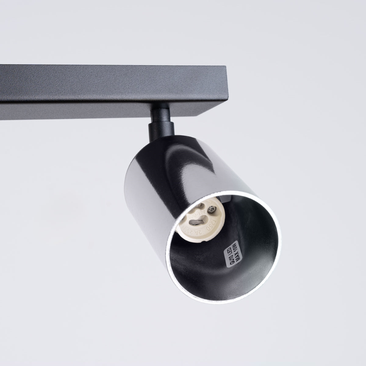 Plafondlamp WINX 6L zwart/chroom