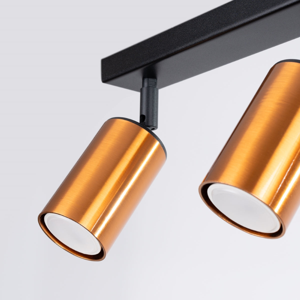 Plafondlamp WINX 3 zwart/cooper