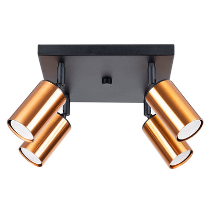 Plafondlamp WINX 4 zwart/co