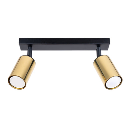 Plafondlamp WINX 2 zwart/goud