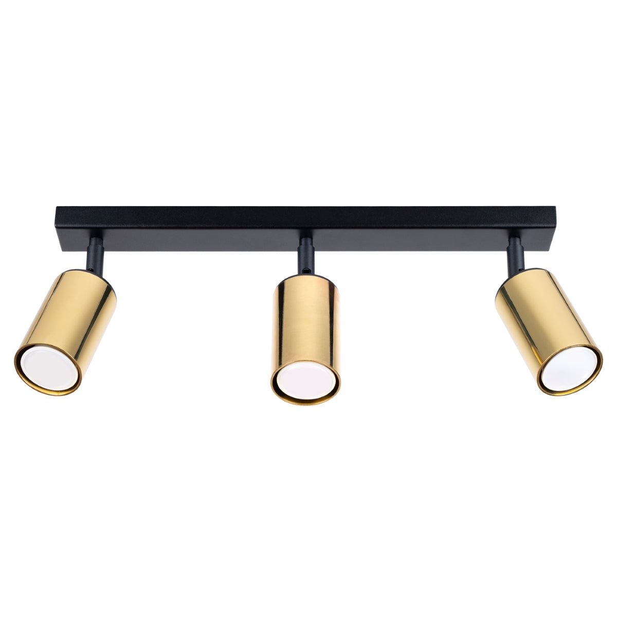 Plafondlamp WINX 3 zwart/cooper