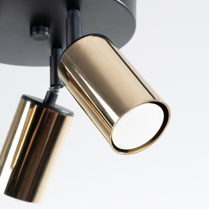 Plafondlamp WINX 3P zwart/goud