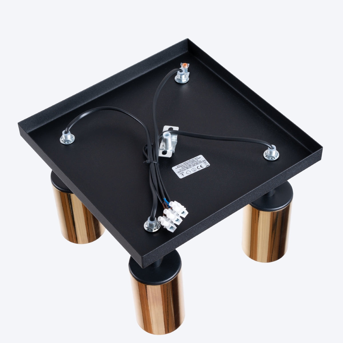 Plafondlamp WINX 4 zwart/goud