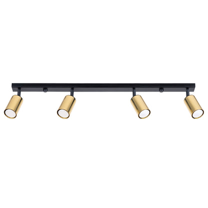 Plafondlamp WINX 4L zwart/goud