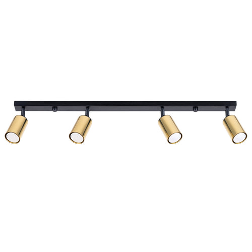 Plafondlamp WINX 4L zwart/goud