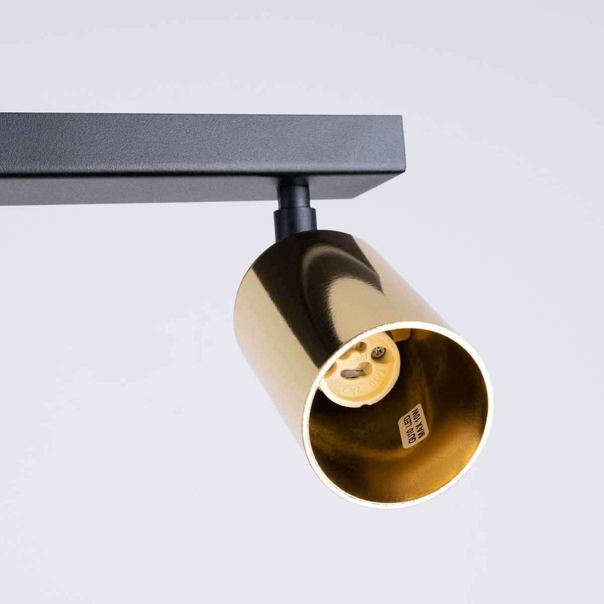 Plafondlamp WINX 4L zwart/goud