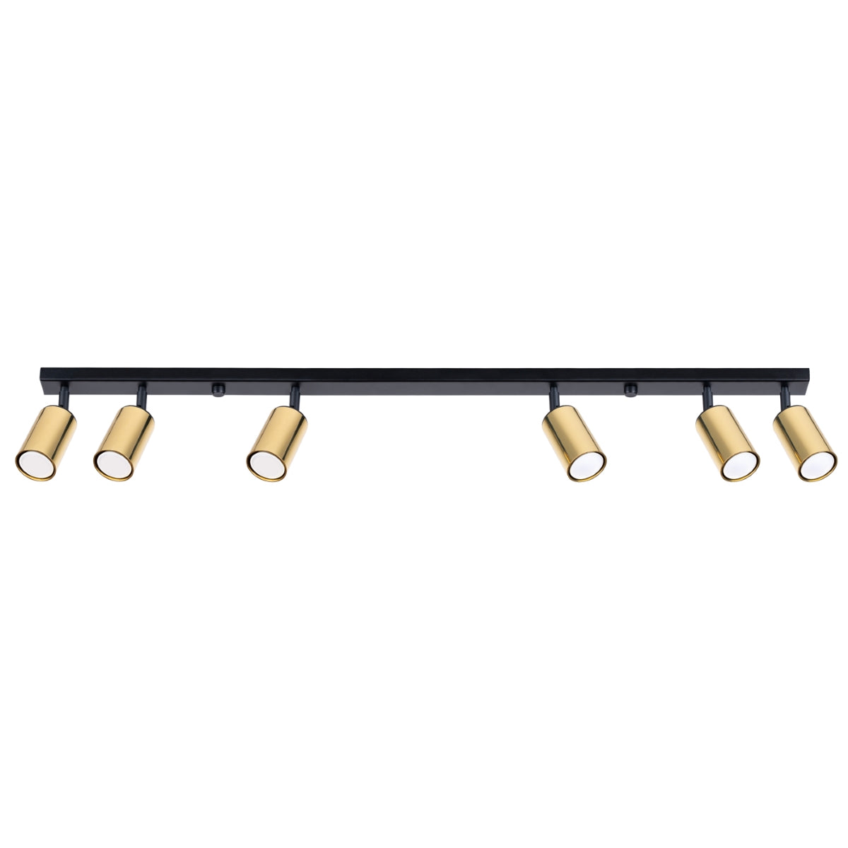 Plafondlamp WINX 6L zwart/goud