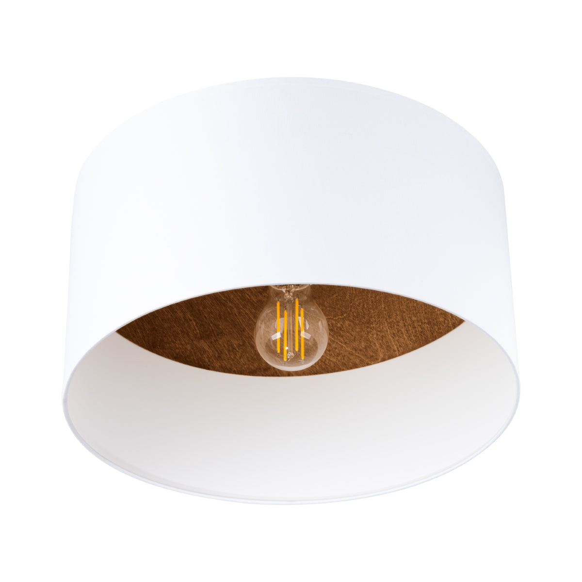 Plafondlamp TELESTO wit/donkerbruin