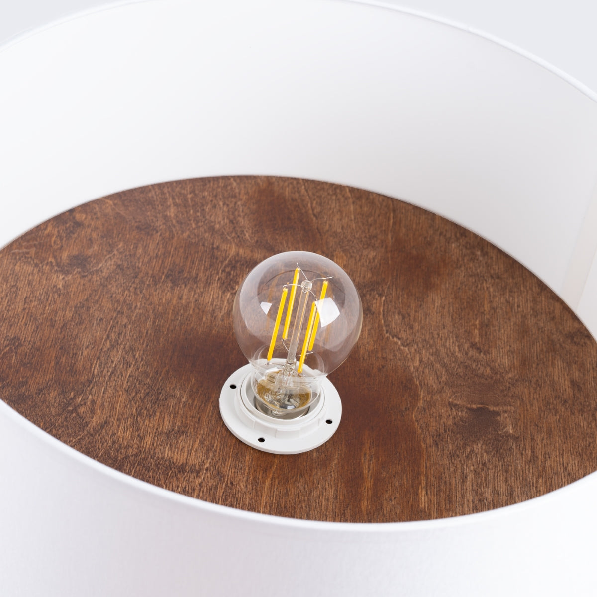 Plafondlamp TELESTO wit/donkerbruin