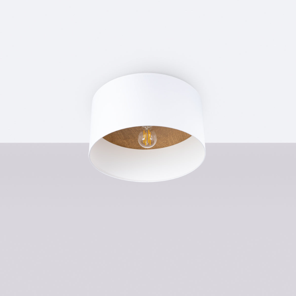 Plafondlamp TELESTO wit/lichtbruin