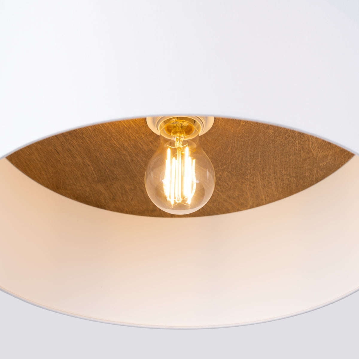 Plafondlamp TELESTO wit/lichtbruin