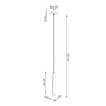 Hanglamp PRYSM 1 wit