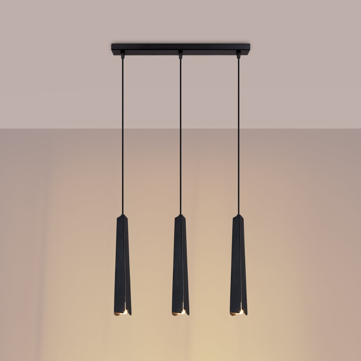 Hanglamp PRYSM 3L zwart