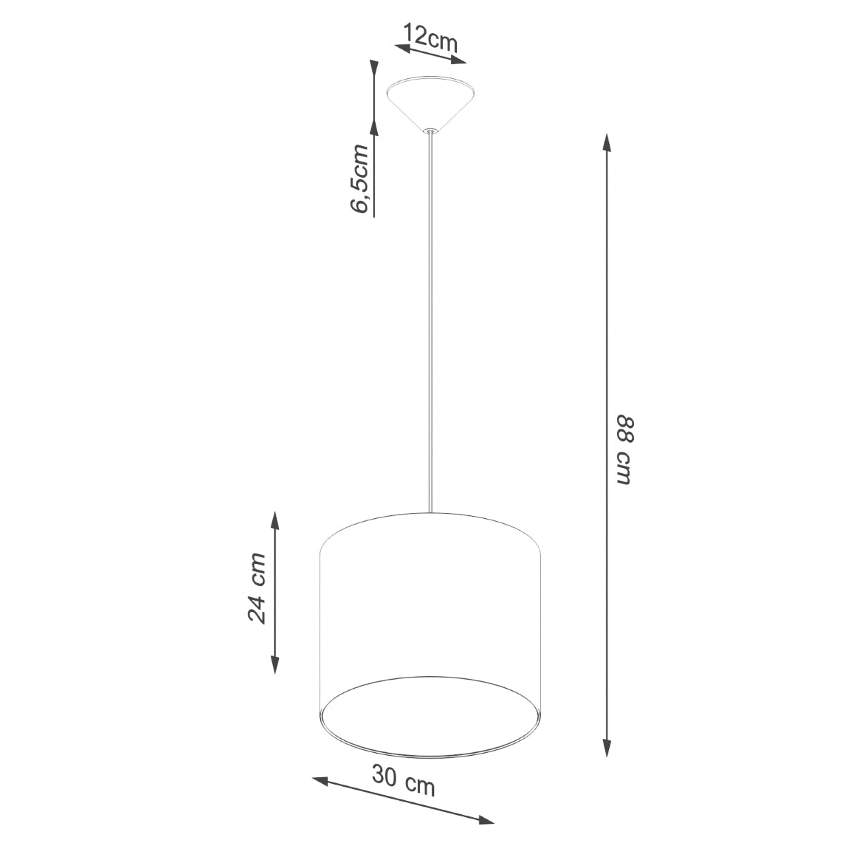 Hanglamp NOVA 30 wit