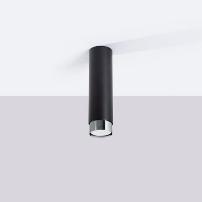 Plafondlamp NERO 22,5 zwart/chroom