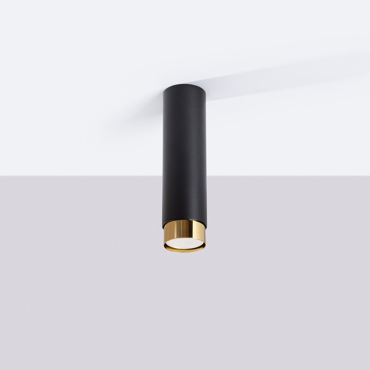 Plafondlamp NERO 22,5 zwart/goud