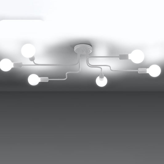Modieuze witte Kroonluchter VECTOR 6
