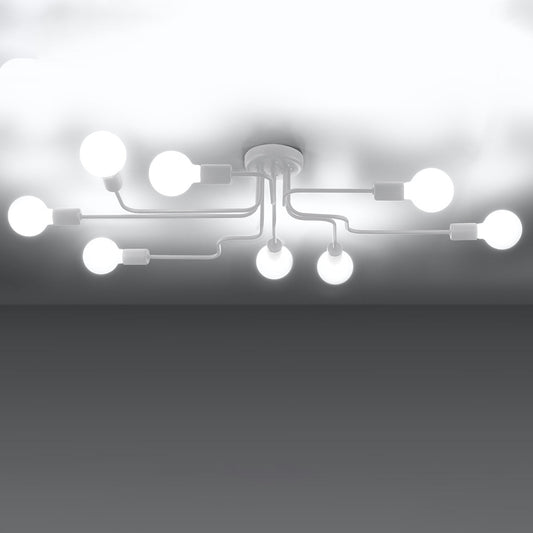 Modieuze witte Kroonluchter VECTOR 8