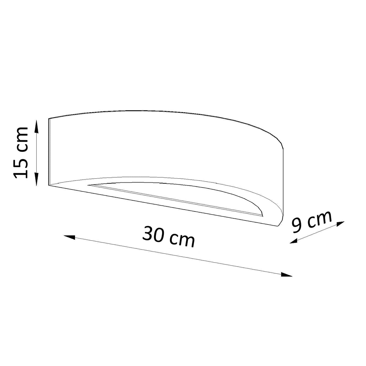 Wandlamp keramiek ATENA 30