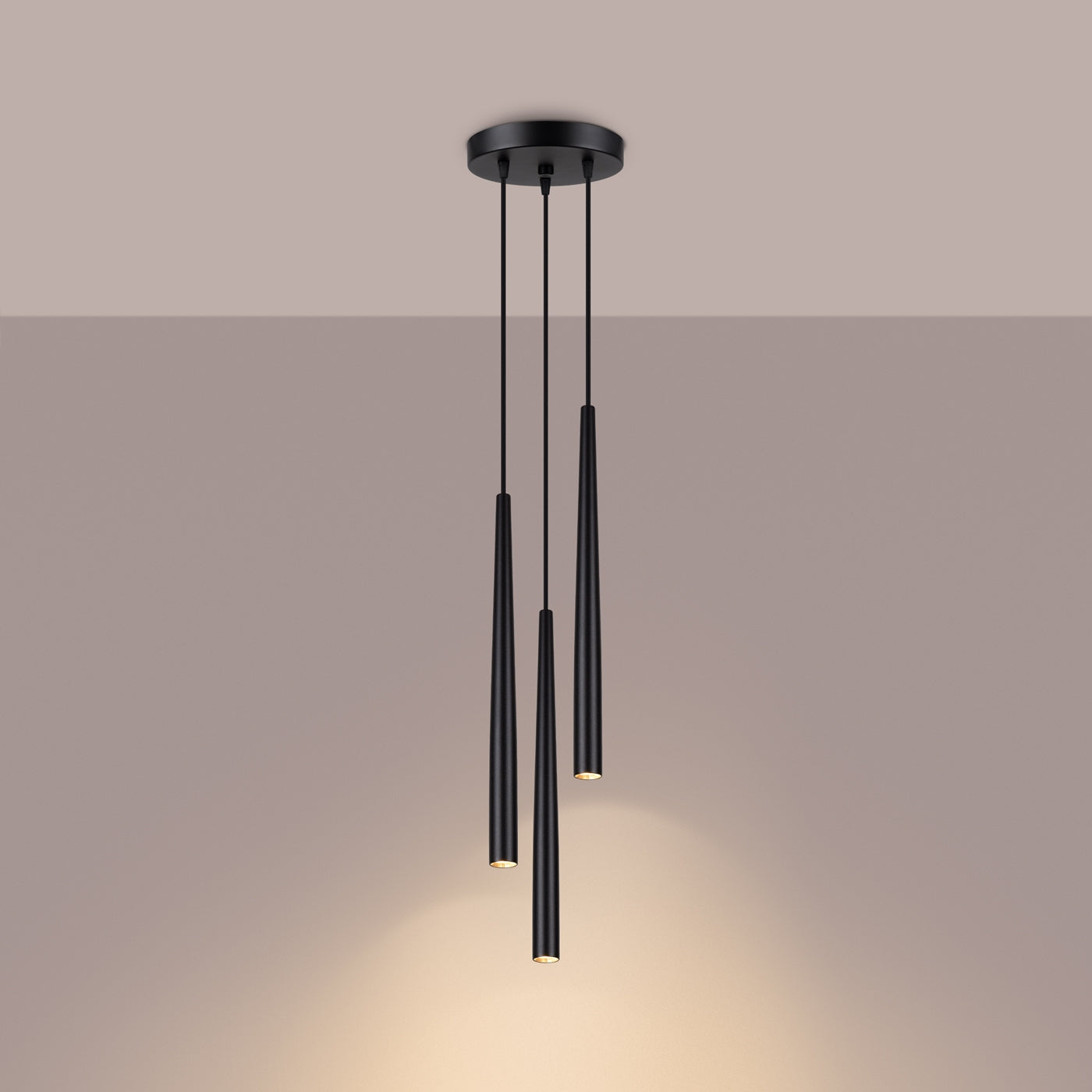 Staande lamp BLISS 3P zwart