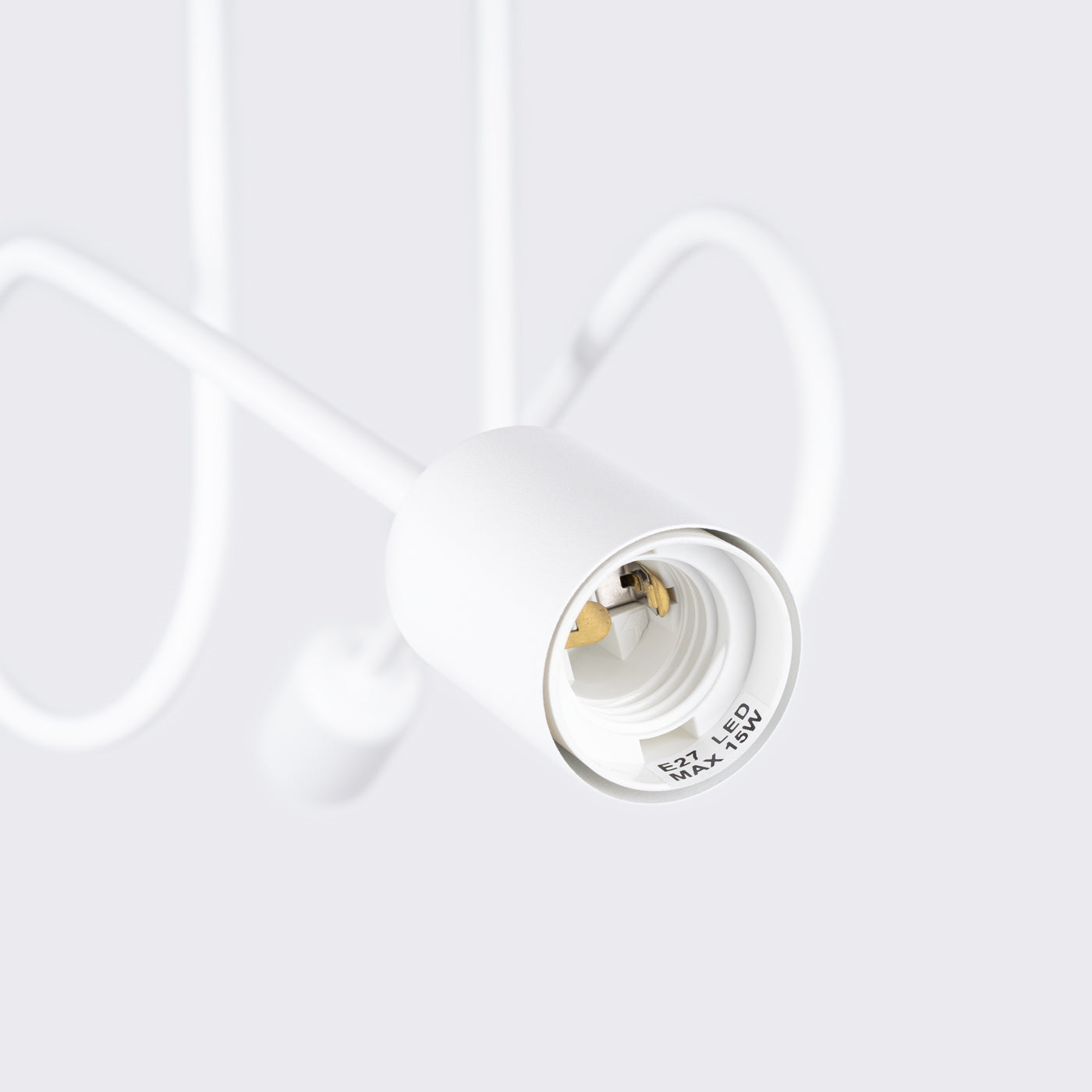 Industriële witte Kroonluchter LOOP 2