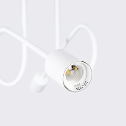 Industriële witte Kroonluchter LOOP 2