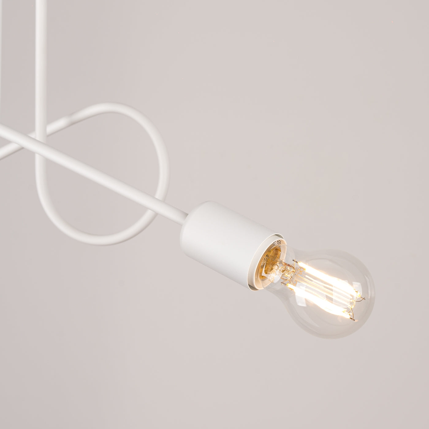 Industriële witte Kroonluchter LOOP 2