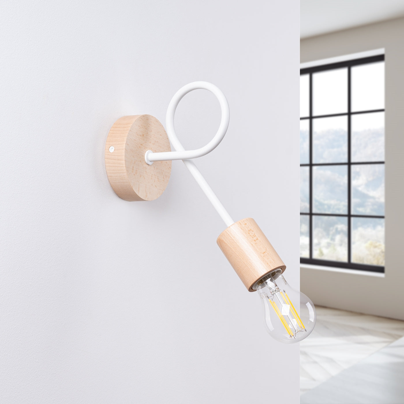 Wandlamp EMBER wit