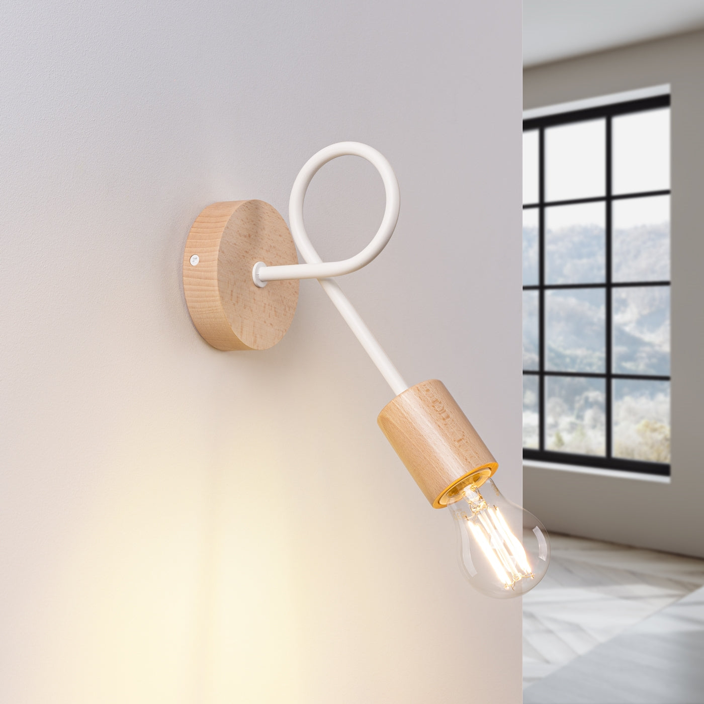 Wandlamp EMBER wit
