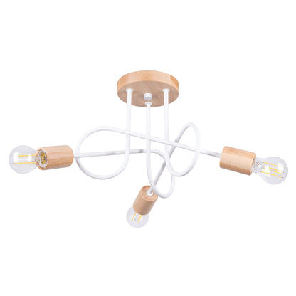 Elegante witte Kroonluchter EMBER 3