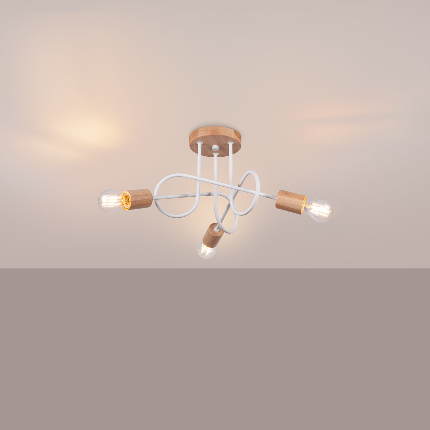 Elegante witte Kroonluchter EMBER 3