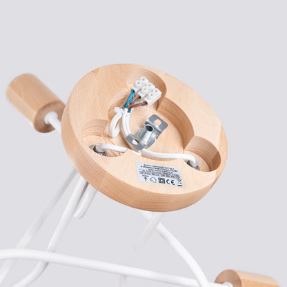 Elegante witte Kroonluchter EMBER 3