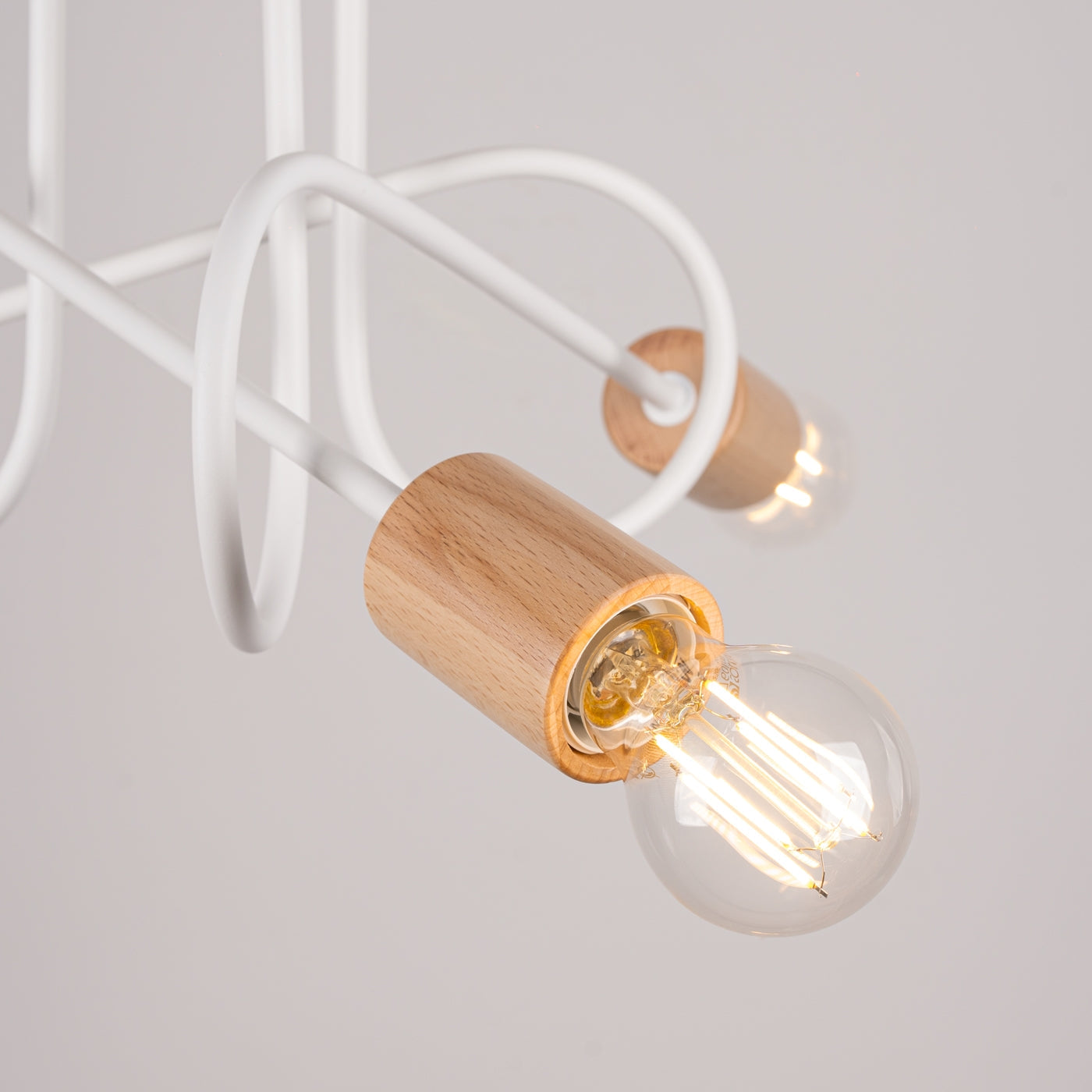 Elegante witte Kroonluchter EMBER 3