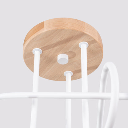 Elegante witte Kroonluchter EMBER 3