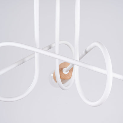 Elegante witte Kroonluchter EMBER 3