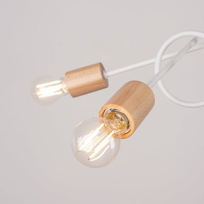 Elegante witte Kroonluchter EMBER 5