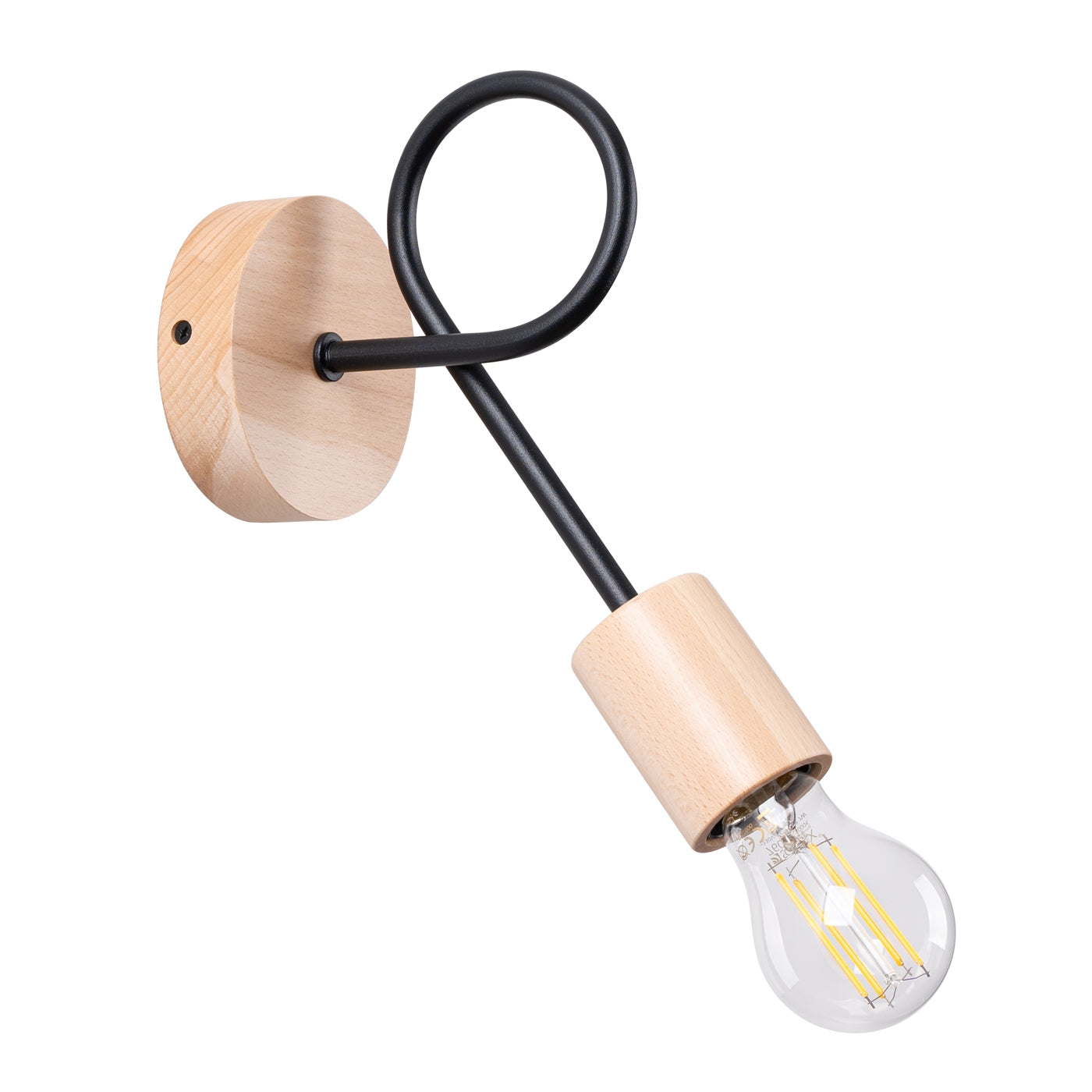 Wandlamp EMBER zwart