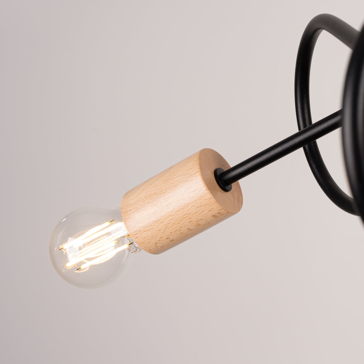 Elegante zwarte Kroonluchter EMBER 3