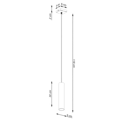 Hanglamp LAGOS 1 olijfgroen