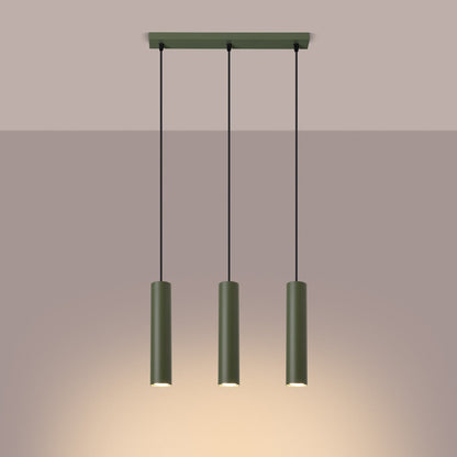 Hanglamp LAGOS 3L olijfgroen