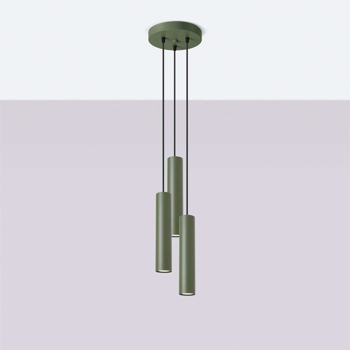 Hanglamp LAGOS 3P olijfgroen