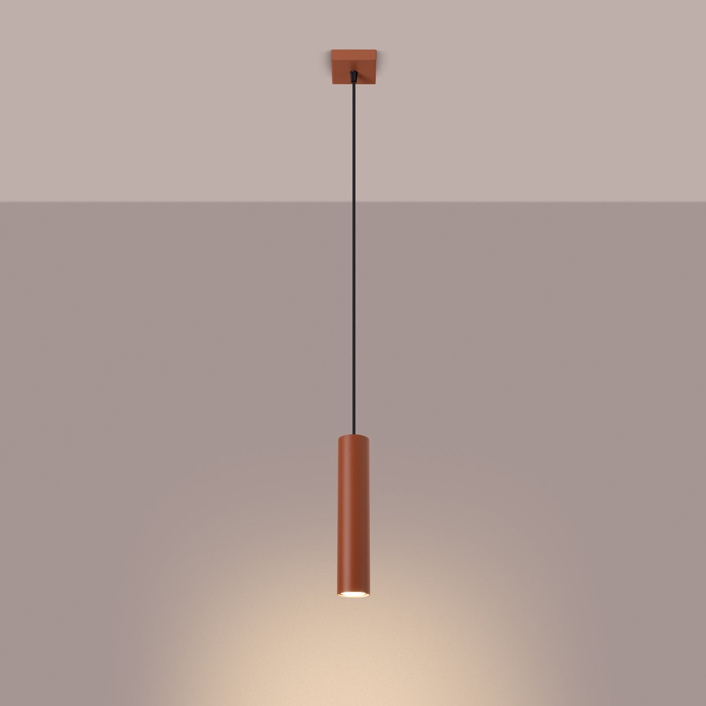 Hanglamp LAGOS 1 rood oker