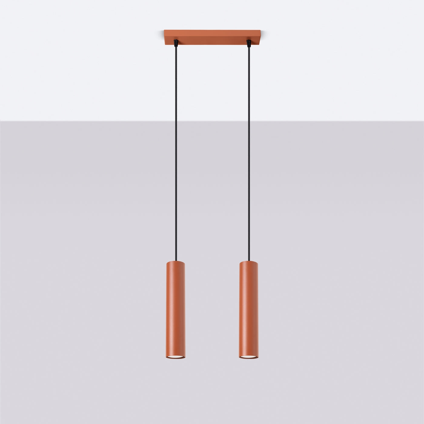 Hanglamp LAGOS 2 rood oker