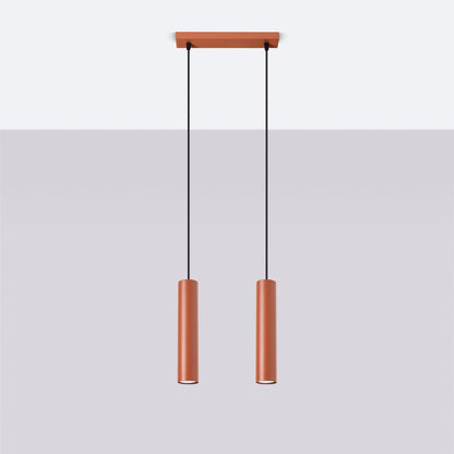 Hanglamp LAGOS 2 rood oker