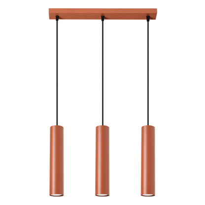 Hanglamp LAGOS 3L rood oker