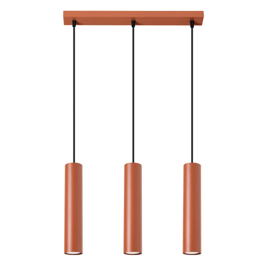 Hanglamp LAGOS 3L rood oker