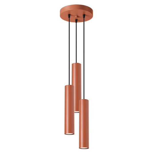 Hanglamp LAGOS 3P rood oker