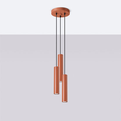 Hanglamp LAGOS 3P rood oker