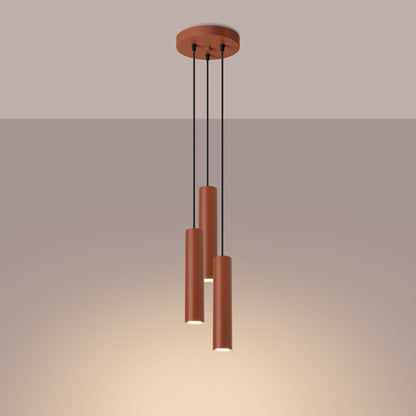 Hanglamp LAGOS 3P rood oker