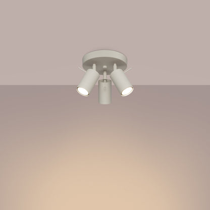 Plafondlamp RING 3P beige